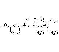 sodium salt of N-ethyl-N-(2-hydroxy-3-sulfopropyl)-m-anisidine