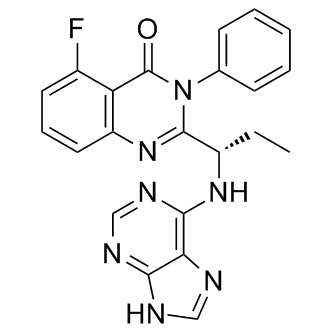 5-Fluoro-3-phenyl-2-[(1S)-1-(9H-purin-6-ylamino)propyl]-4(3H)-quinazolinone