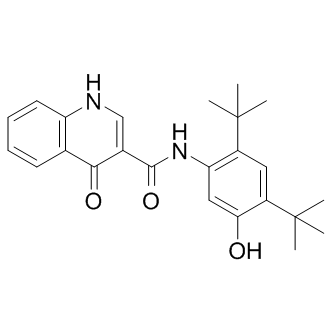 N-(2,4-di-tert-butyl-5-hydroxyphenyl)-4-oxo-1,4-dihydroquinoline-3-carboxamide