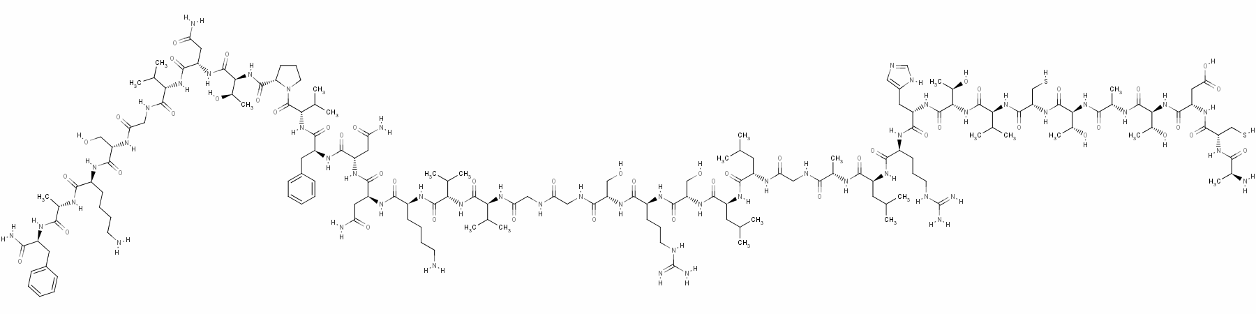 Alpha-CGRP (human) trifluoroacetate salt H-Ala-Cys-Asp-Thr-Ala-Thr-Cys-Val-Thr-His-Arg-Leu-Ala-Gly-Leu-Leu-Ser-Arg-Ser-Gly-Gly-Val-Val-Lys-Asn-Asn-Phe-Val-Pro-Thr-Asn-Val-Gly-Ser-Lys-Ala-Phe-NH2 trifluoroacetate salt (Disulfide bond)
