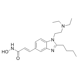 (2E)-3-[2-丁基-1-[2-(二乙基氨基)乙基]-1H-苯并咪唑-5-基]-N-羟基丙烯酰胺 (SB 939)