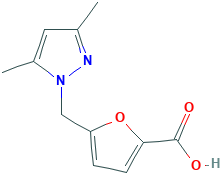 5-[(3,5-二甲基-1h-吡唑-1-基)甲基]呋喃-2-羧酸