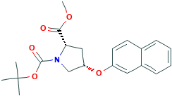 (2S,4S)-1-tert-Butyl 2-methyl 4-(naphthalen-2-yloxy)pyrrolidine-1,2-dicarboxylate
