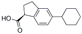 1H-Indene-1-carboxylic acid, 5-cyclohexyl-2,3-dihydro-, (S)-