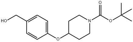 1-Piperidinecarboxylic acid, 4-[4-(hydroxymethyl)phenoxy]-, 1,1-dimethylethyl ester