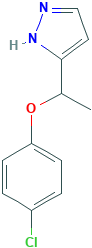 phenyl 1-(1H-pyrazol-5-yl)ethyl ether