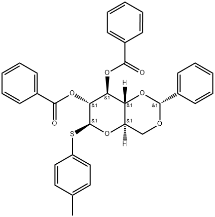 4-甲基苯基 4,6-O-苄叉-2,3-二-O-苯甲酰基-1-硫代-β-D-吡喃葡萄糖苷