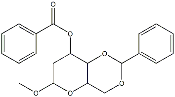 a-D-ribo-Hexopyranoside, methyl2-deoxy-4,6-O-(phenylmethylene)-, benzoate (9CI)