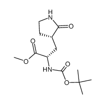 (S)-甲基 2-((叔-丁氧羰基)氨基)-3-((S)-2-氧亚基吡咯烷-3-基)丙酯