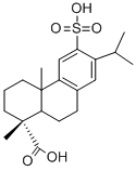 Podocarpa-8,11,13-trien-15-oic acid, 13-isopropyl-12-sulfo- (8CI)
