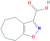 4H-cyclohept[d]isoxazole-3-carboxylic acid, 5,6,7,8-tetrahydro-