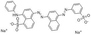 sodium 8-phenylamino-5-(4-(3-sulphonatophenylazo)-1-naphthylazo)naphthalenesulphonate