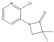 1-(2-氯-3-吡啶)-3,3-二甲基氮杂环丁烷-2-酮