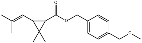 cyclopropanecarboxylic acid, 2,2-dimethyl-3-(2-methyl-1-propen-1-yl)-, [4-(methoxymethyl)phenyl]methyl ester