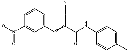 2-cyano-N-(4-methylphenyl)-3-(3-nitrophenyl)prop -2-enamide