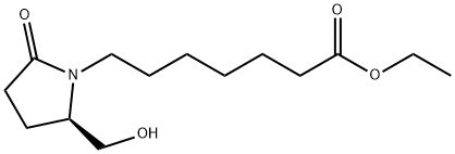 1-Pyrrolidineheptanoic acid, 2-(hydroxymethyl)-5-oxo-, ethyl ester, (2R)-
