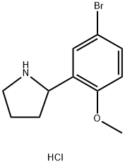 2-(5-溴-2-甲氧基苯基)吡咯烷盐酸盐