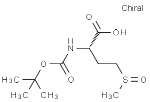 Butanoic acid, 2-[[(1,1-dimethylethoxy)carbonyl]amino]-4-(methylsulfinyl)-, (2S)-