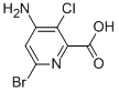 4-氨基-6-溴-3-氯-2-吡啶甲酸