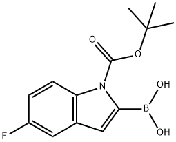 [1-(tert-butoxycarbonyl)-5-fluoro-1H-indol-2-yl]boronic acid