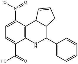 9-nitro-4-phenyl-3a,4,5,9b-tetrahydro-3H-cyclopenta[c]quinoline-6-carboxylic acid