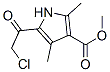 1H-Pyrrole-3-carboxylic acid, 5-(chloroacetyl)-2,4-dimethyl-, methyl ester (9CI)