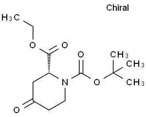 (R)-(+)-1-BOC-4-氧哌啶-2-甲酸乙酯