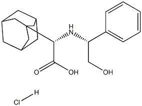 2-(2S)-[N-(1R)-1-Hydroxybenzyl]aminoadamantaneacetic acid HCl