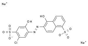 1-naphthalenesulfonicacid,6-[(5-chloro-2-hydroxy-3-sulfophenyl)azo]-5-hydroxy
