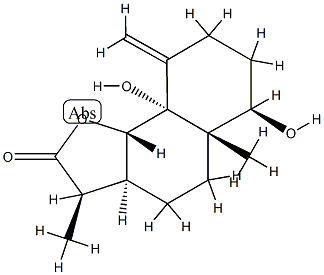 (3R)-3aβ,4,5,5a,6,7,8,9,9a,9bα-Decahydro-6α,9aβ-dihydroxy-3α,5aα-dimethyl-9-methylenenaphtho[1,2-b]furan-2(3H)-one