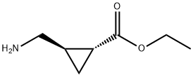 Cyclopropanecarboxylic acid, 2-(aminomethyl)-, ethyl ester, trans- (9CI)