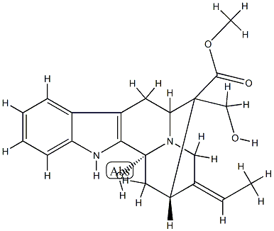 Sarpagan-16-carboxylic acid, 3,17-dihydroxy-, methyl ester