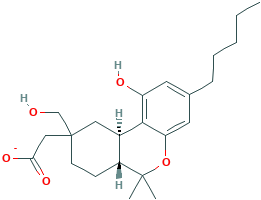 6H-Dibenzo[b,d]pyran-9-methanol, 6a,7,10,10a-tetrahydro-1-hydroxy-6,6-dimethyl-3-pentyl-, α-acetate, (6aR-trans)- (9CI)