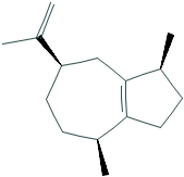 α-guaiene,guaia-1(5),11-diene,[1S-(1a,4a,7a)]-1,2,3,4,5,6,7,8-octahydro-1,4-dimethyl-7-(1-methylethenyl)-azulene