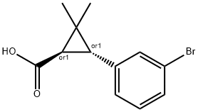 rac-(1R,3R)-3-(3-bromophenyl)-2,2-dimethylcyclop ropane-1-carboxylic acid