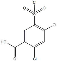 2,4-dichloro-5-(chlorosulphonyl)benzoic acid