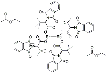 四[N-邻苯二甲酰-(R)-叔亮氨酸基]二铑,双(乙酸乙酯)加合物