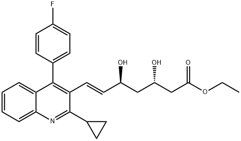 (3S,5S,6E)-7-[2-环丙基-4-(4-氟苯基)-3-喹啉基]-3,5-二羟基-6-庚烯酸乙酯