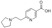 6-[2-(Pyrrolidin-1-yl)ethyl]pyridine-3-carboxylic acid, 5-Carboxy-2-[2-(pyrrolidin-1-yl)ethyl]pyridine