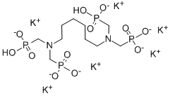 Phosphonic acid, 1,6-hexanediylbisnitrilobis(methylene)tetrakis-, potassium salt
