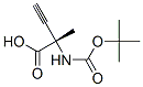 3-Butynoicacid,2-[[(1,1-dimethylethoxy)carbonyl]amino]-2-methyl-,(2S)-(9CI)