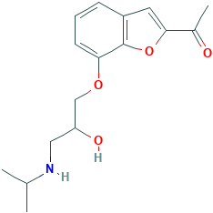 1-(7-(2-hydroxy-3-((1-methylethyl)amino)propoxy)-2-benzofuranyl)-ethanon