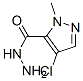 1H-Pyrazole-5-carboxylicacid,4-chloro-1-methyl-,hydrazide(9CI)