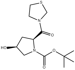 tert-Butyl (2S,4S)-4-hydroxy-2-(thiazolidine-3-car bonyl)pyrrolidine-1-carboxylate...