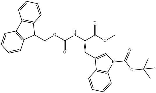 tert-butyl 3-[(2S)-2-{[(9H-fluoren-9-ylmethoxy)carbonyl]amino}-3-methoxy-3-oxopropyl]indole-1-carboxylate
