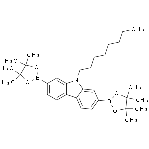 9-辛基咔唑-2,7-二硼酸二频哪醇酯9-OCTYL-2,7-BIS(4,4,5,5-TETRAMETHYL-1,3,2-DIOXABOROLAN-2-YL)-9H-CARBAZOLE