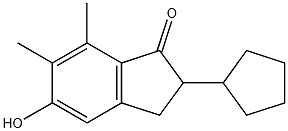 2-cyclopentyl-5-hydroxy-6,7-dimethyl-2,3-dihydro-1H-inden-1-one