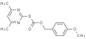 S-(4,6-DIMETHYL-2-PYRIMIDINYL)-O-(4-METHOXYBENZYL) THIOLCARBONATE