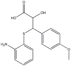 (R*,R*)-(±)-3-[(o-aminophenyl)thio]-3-(p-methoxyphenyl)lactic acid