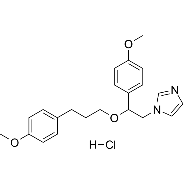 1-(2-(4-methoxyphenyl)-2-(3-(4-methoxyphenyl)propoxy)ethyl)-1H-imidazole hydrochloride